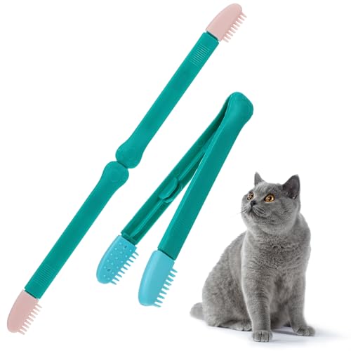 Image of balacoo 2 Pcs Cat Eye Comb Tear Stain Remover Tool, Portable Puppy Supple Brush Removing Tear Stain, Multifunctional Pets Eye Tear Remover Tool