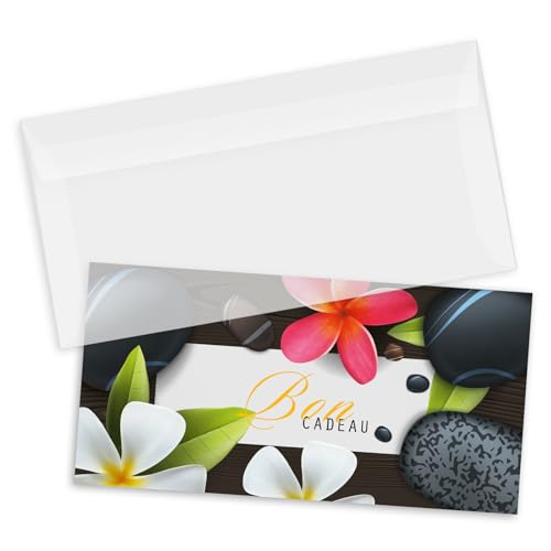 Bons cadeaux pour instituts de beauté avec enveloppe pour éviter la perte de clients au comptoir