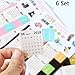 Bullet Journal Calendar Stickers Planner 2018 for Bullet Journal and Agenda,Self Adhesive Index Tabs Monthly Index Dividers Easy to Peel and Stick,15 Month 6 Set