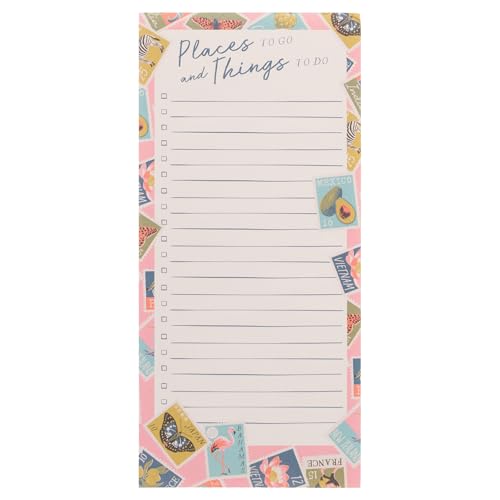 Image of Karma, Large Magnetic Notepads, Notepads for Grocery List, Shopping List, To-Do List, Reminders, Strong Magnetic Back, Memo Notepad 100 Sheets Per Pad, Cute Colorful Designs - Stamps
