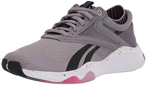 Reebok Women's HIIT Training Shoe Cross Trainer, gravity Grey/Black/Proud Pink, 8.5 M US