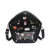 CHERRY SAUCE Kawaii Star PU Leather Ita Bag Y2k Shoulder Crossbody Bag Aesthetic Cute Pin Display
