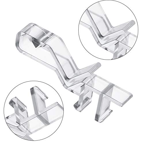 Clips de cenefa transparentes de 5,3 cm para persianas horizontales 4