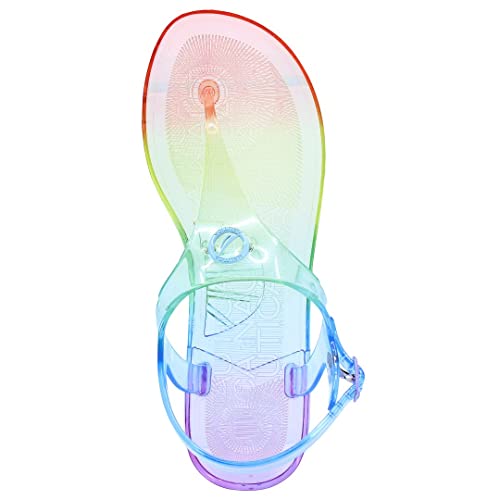 Nautica Women's Jelly Sandel Flip-Flop With Back Strap - Comfort Slipper Soft Cushion Thong Slide-G