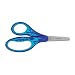 Fiskars 194220-1007 Softgrip Blunt-Tip Kids Scissors, 5", Blue Lightning