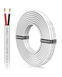 NAOEVO 10 Gauge Marine Wire Duplex, 10 AWG Stranded PVC Marine Electrical Wire, Waterproof/Corrosion Resistant/Tinned Copper Electrical Cable for Boat/Automotive/RV/Solar (15FT)
