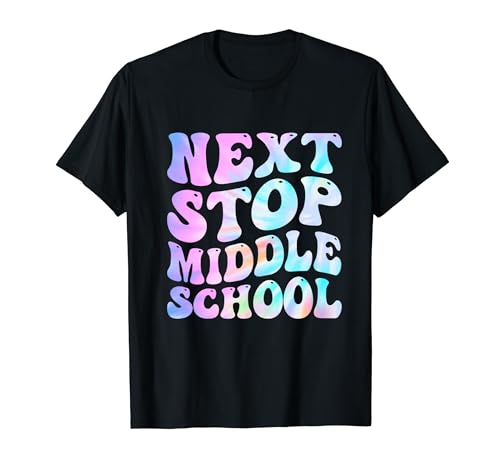 Next Stop Middle School Groovy Elementary School Graduation T-Shirt