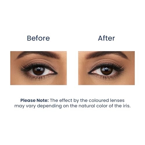 Image of Aquacolor Mocha Brown Candy Pack Zero Power Colored Lenses (2 Lens /Box)