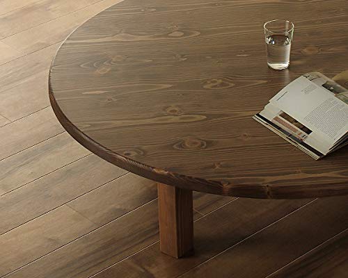Amazon｜家具の里 ちゃぶ台 (105cm / 円形) 折りたたみ式 (ライト