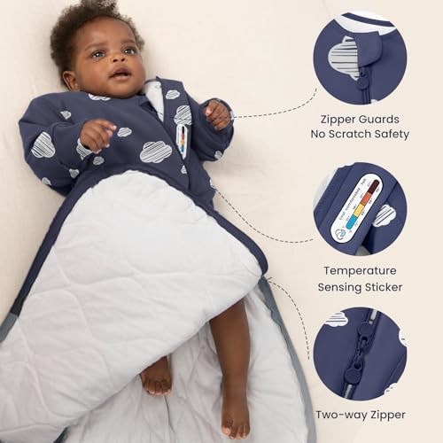 Image of Unisex Sleeping Bag for Babies and Toddlers 3.5 Tog Sleep Sack, Baby Sleep Sack, One piece with sleeves, Gifts for Baby