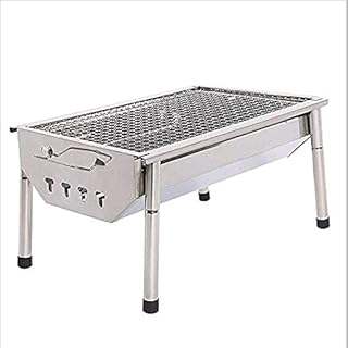 Hogreat BBQ. Campo Esterno Pieghevole Grill in Carbonio Casa Grande griglia per Barbecue Self-Service Portatile in Acciaio Inox (405 * 280 * 225mm)