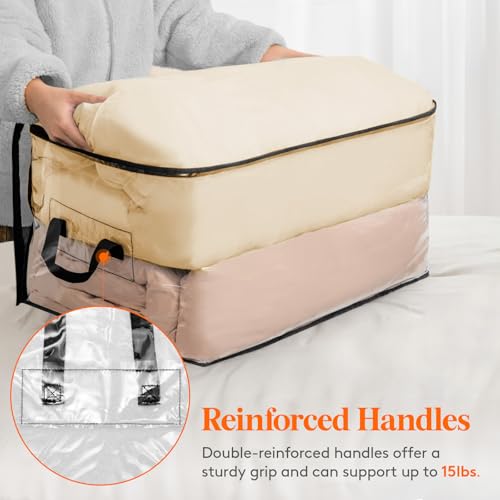 Lifewit 4er Pack Transparente Plastik Aufbewahrungstasche, 90L – Ansicht 5