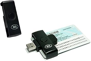 ACS ACR38U-N1 PocketMate Small Foldable USB Smart Card Reader for Tachodisk National ID eID IC Contact Chip CardBlack
