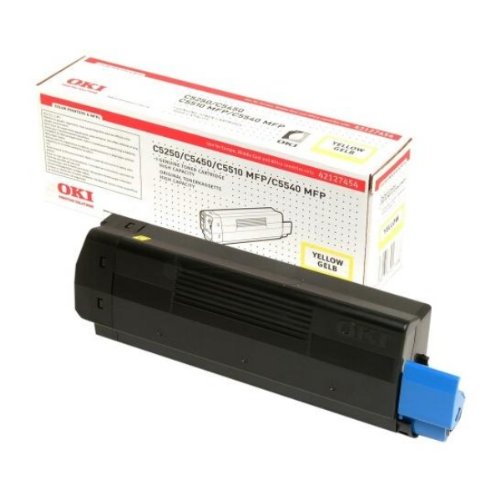 Toner original OKI 42127454 yellow pour imprimante C 5250 5450 5510 5540