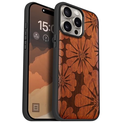 Carveit MagSafe (}OZ[t) Ή iPhone 15 Pro Max P[X ؐyVR+TPUVRc[CzACtH15 Pro Max P[X ϏՌ ~ C [U[A[g (oF-Ԃ̋P)