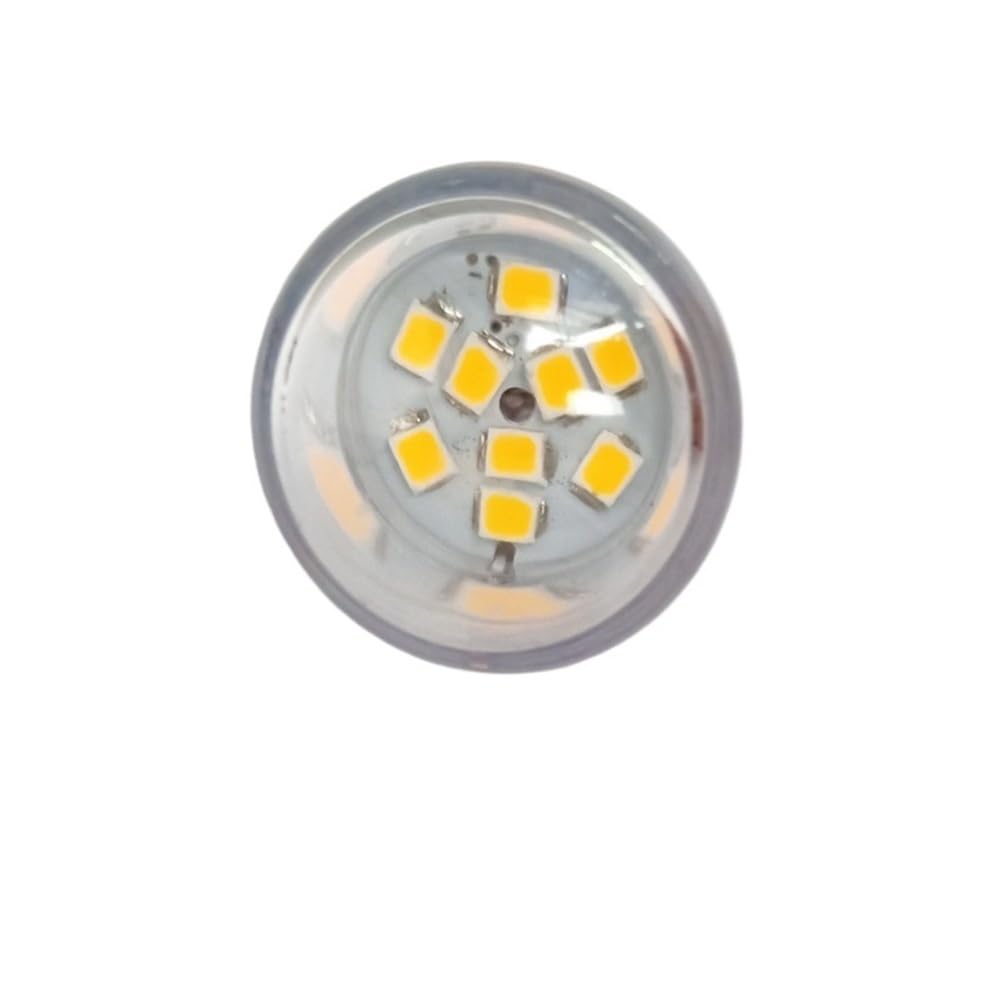 YSJX Lighting, Confezione da 50, LED luce frigorifero AC220V E14/E12 1W 9LED 3528SMD lampadina LED luci notturne Lampadine per la casa(6500K milky cover,E14 220V)