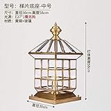 Schutzstufe: 65 Außenbeleuchtung Wegeleuchten Außenwandleuchten Flut Spotbeleuchtung Garten Landschaft Lampe Kupfer Garten Lampe Outdoor Säule Lampe Gang Wasserdicht Garten Voller Kupfer Türpfosten @ Dhz0068-C Mittl