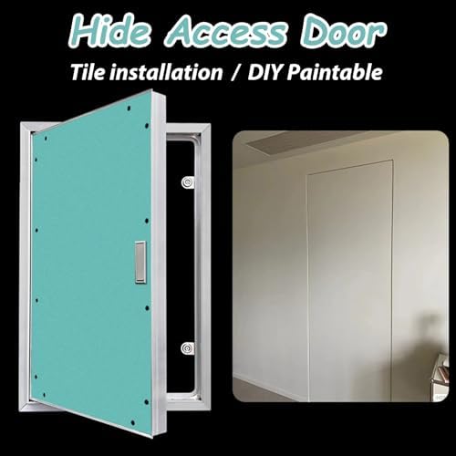 Concealed Access Panel for Drywall - Insulated Wall Cover Door for Maintenance & Inspection - Sizes: 6x8, 10x12, 14x16, 18x20, 22x24, 34x40, 22x48in (56x122cm)