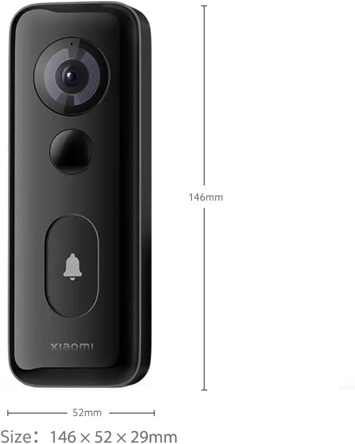 Xiaomi Akıllı kapı zili 3S – 2K, D180°, IP65