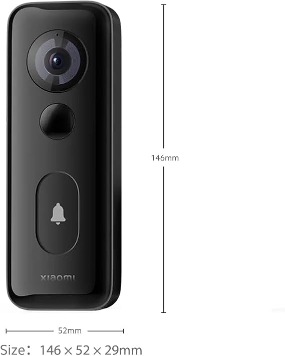 XIAOMI 3S smart doorbell black