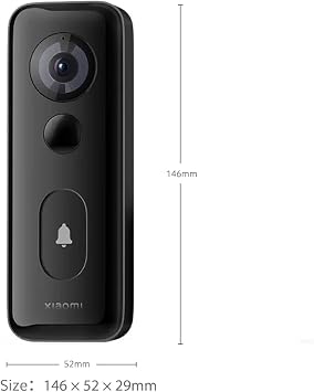 XIAOMI 3S smart doorbell black