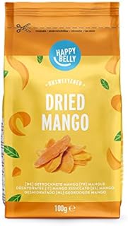 Amazon Brand - Happy Belly Dried Mango - 1 x 100 g