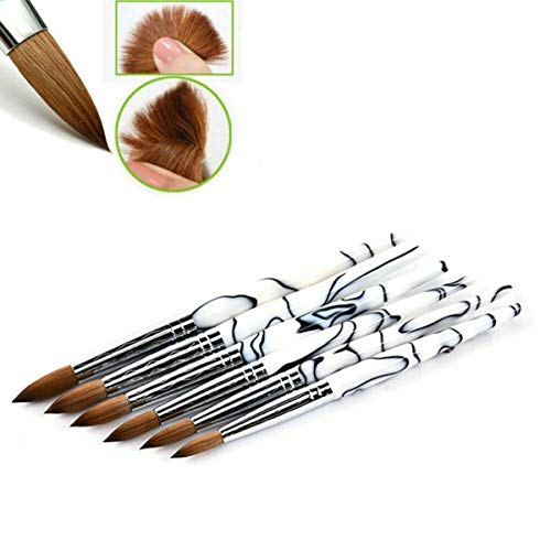 image for Slsy Accmor Kolinsky Acrylic Nail Brush, 3D Nail Art Brush for Acrylic