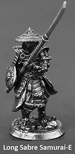 Muñeco Samurái Metálico Blanco Japones miniatura 3
