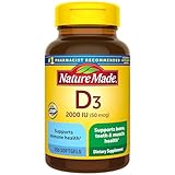 Nature Made Vitamin D3 2000 IU Softgels 250 Ct Value Size (Packaging may vary)