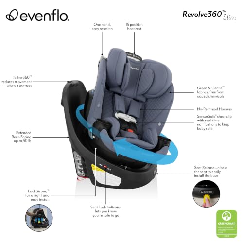 Evenflo Revolve360 Slim 2-in-1 Rotating Car Seat - image 2