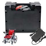 FREEDOH Batteria per Sedia a rotelle elettrica 24 Volt, Batteria agli ioni di Litio 24V, 12Ah, 15Ah, 18Ah, 20Ah, 25Ah, 30Ah, 35Ah, 40Ah, con Caricabatterie per Motore 0 a 1000W.,24v18ah