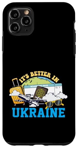 It's Better In Ukraine Bound Vacation Tour Travel Match �X�}�z�P�[�X iPhone 11 Pro Max �p