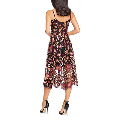 Dress The Population Womens Uma Dress, Maroon/Black, X-Small Us #TOP1
