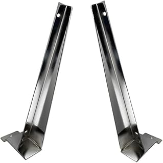 DBM IMPORTS 11' Chrome Slatwall Wood Shelf Bracket Hanger Left Right Set Retail Display