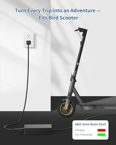 VHBW 42V 1.7A Charger for Xiaomi M365 Bird Air Electric Scooter
