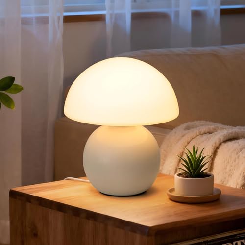 Cute USB Mushroom Lamp with Dimmable LED (Cream White)