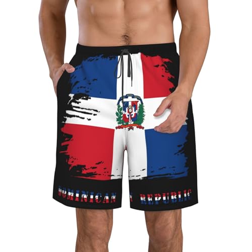 Men'S Swim Trunks Beach Board Shorts Quick Dry Drawstring Shorts Swimwear Bathing Suits Swimming Trunks