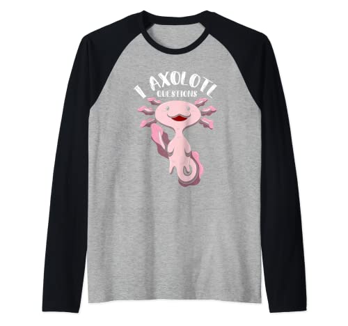Axolotl Questions Kids Raglan Baseball Tee