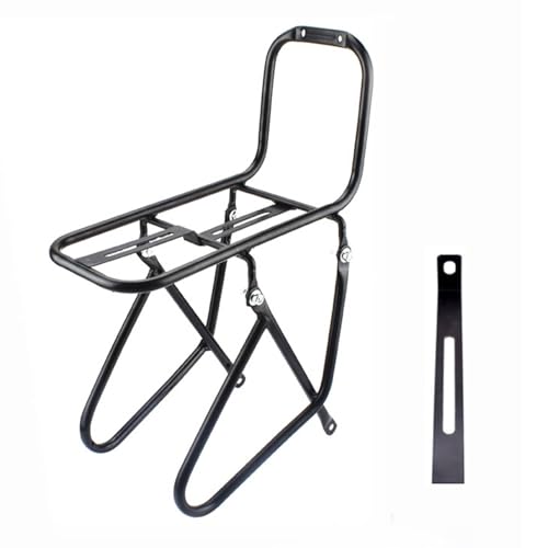 Portaequipajes delantero para bicicleta, Portaequipajes delantero para bicicleta,Soporte de portaequipajes de metal - para montar a caballo para bicicletas plegables, de montaña y de pen