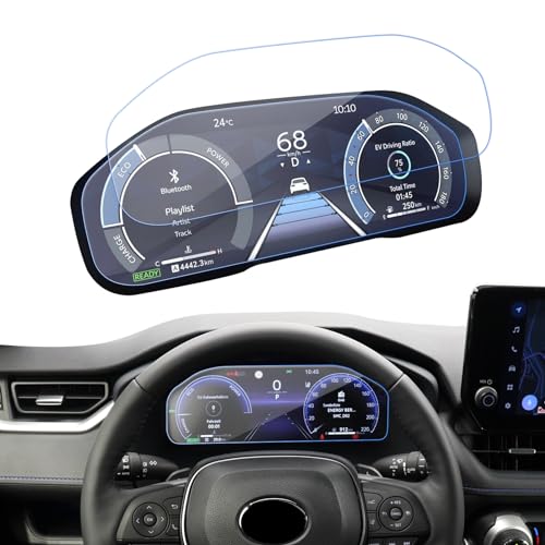 LANTU 2PCS Car Dashboard Nano Screen Protector for 12.3 Inch 2024 2025 2023 Toyota RAV4 Accessories Dash board High-Profile LCD Instrument Screen Protector Films for Toyota RAV 4 HD Clear Bubble Free