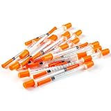 1ml Orange Syringe with 30G - Diameter 0.3mm/0.011Inch-Long 13mm/0.5Inch (20)