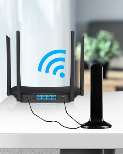Image of TS9 Antenna, 9dBi High-Gain Dual Magnetic Antenna for Enhanced 4G LTE and 5G Connectivity - Boost Signal Strength and Network Coverage for Netgear AT&T Nighthawk Verizon MiFi Hotspots Netgear Router