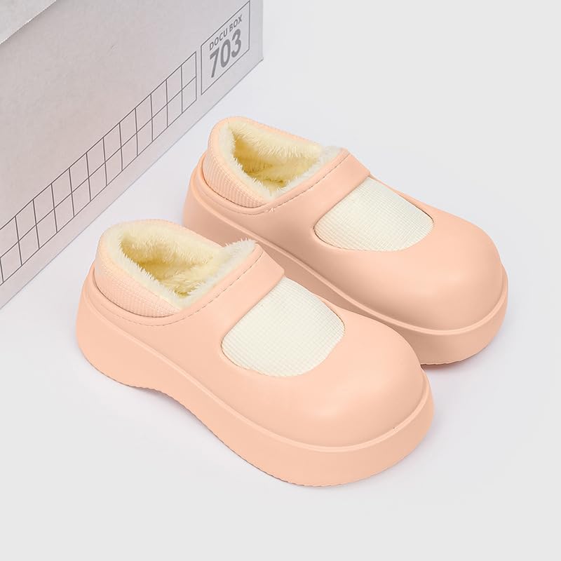 Winter Girls' Mary Jane Cotton Shoes - Comfortable and Warm, Lightweight and Thick-Soled, Suitable for Both Outdoor and Indoor Use2