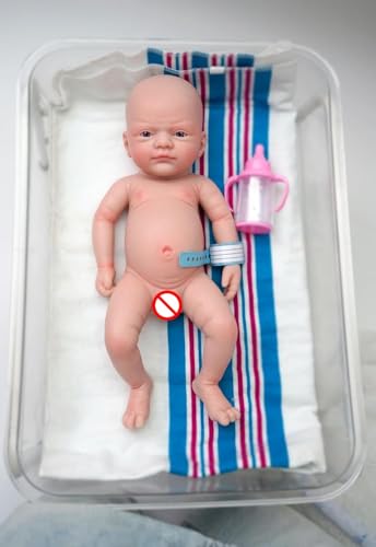 Muñeca Reborn Niño 12 pulgadas Silicona Realista miniatura 2