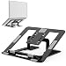 Produktbild https://www.amazon.de/dp/B07W3S6ZN9 Verstellbarer Aluminium-Laptop-Ständer mit Mehreren Winkeln (10"-17,3"), klappbarer Halter, belüfteter, Leichter und Verstellbarer ergonomischer Notebook-Ständer