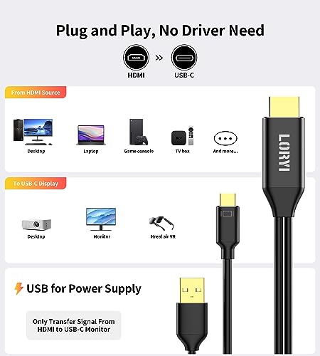 Cable HDMI a USB-C para conectar consolas a pantallas portátiles y gafas inteligentes 7