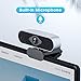 immagine 2Teaisiy Webcam per PC, Webcam per PC con Microfono HD 1080P 30PFS può Essere Fisso per Videochiamate, Studio, Conferenza, Registrazione e Lavoro, Videocamera USB 2.0 per Desktop, Laptop, Smart TV