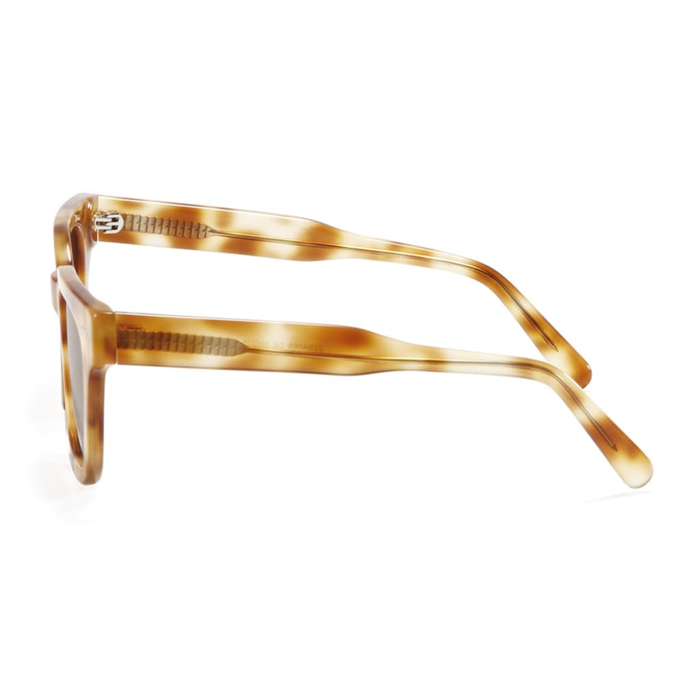 Occhiali da sole grandi in acetato nero per uomo Occhiali da sole con montatura quadrata polarizzata da donna Paralumi piatti con protezione UV400