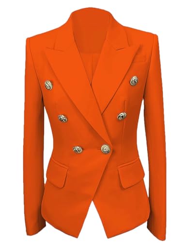 Womens Casual Blazers Long Sleeve Lapel Button Suit Jackets Slim Fit Work Office Blazer Jacket for Women