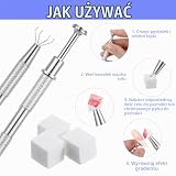 200 sztuk gąbek do zdobienia paznokci, miękkie gąbki do paznokci ombre, żelowe gąbki, pędzle, gąbka, aplikator z 2 uchwytami, do ombre i gradientu